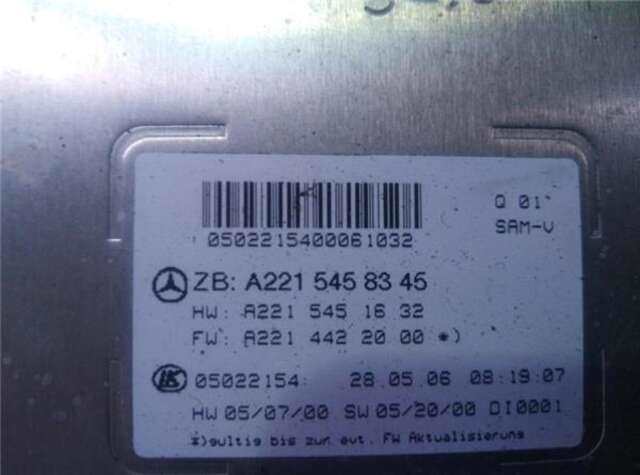 Foto 2ª: Caja Reles Fusibles Mercedes Clase S 220 3.0 S 320 CDI L (221.122) [3.0 LTR. - 173 KW CDI CAT] [642930]