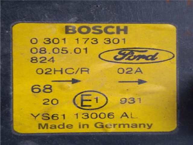 Foto 3ª: Faro Izquierdo Ford Fiesta 1.8 D [RTJ]