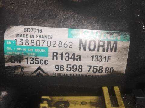 Compresor Aire Acondicionado Citroen C4 9HZ PICASSO