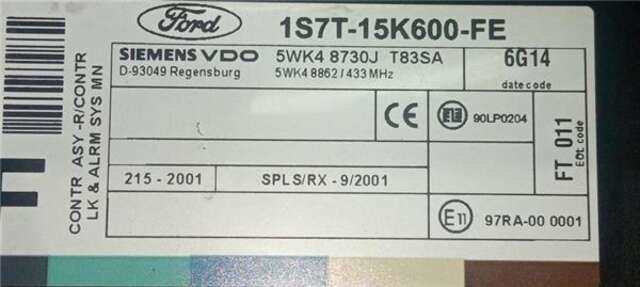 Modulo Confort BCM Ford Focus 1.8 TDCI