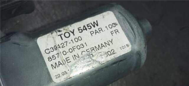 Elevalunas Eléctrico Delantero Derecho Toyota Verso 1.6 ACTIVE [1.6 LTR. - 97 KW 16V CAT]