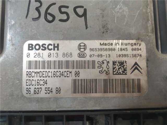 Foto 3ª: Centralita Motor ECU Peugeot 207 1.6 HDI [9HX (DV6ATED4)]