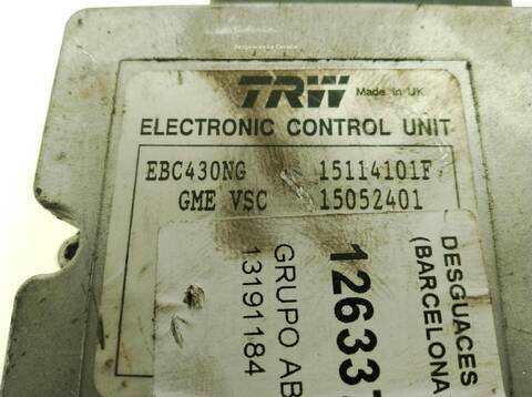 Foto 3ª: Abs Opel Astra VERSION INDEFINIDA (2004)