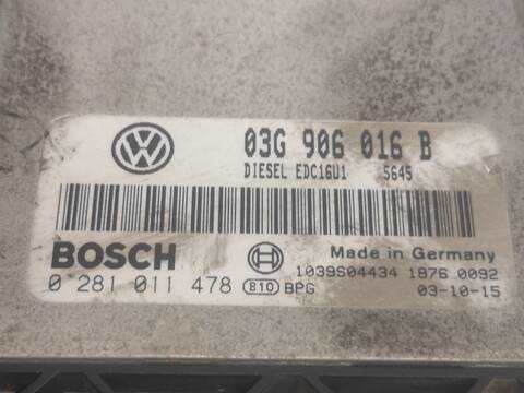 Foto 2ª: Centralita Motor ECU Volkswagen Golf BKC (2003)