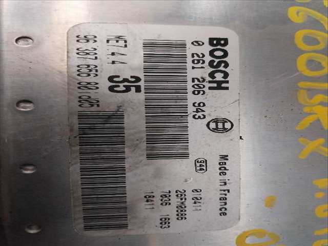 Foto 2ª: Centralita Motor ECU Peugeot 307 1.6 G [G-NFU] (2001)