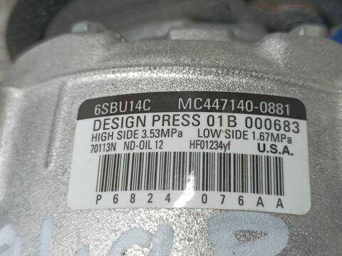 Foto 3ª: Compresor Aire Acondicionado Jeep Compass SPORT 4X2 120CV 88KW [55260384] (2018)