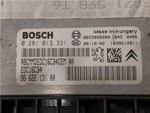 Foto 3ª: Centralita Motor ECU Peugeot 307 1.6 SW 109CV 80KW [9HZ (DV6TED4)] (2006)