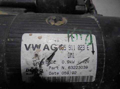 Foto 4ª: Motor de Arranque Volkswagen Lupo 1.4 60CV 44KW [AUD] (2002)