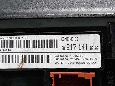 Foto 3ª: Cuadro de Instrumentos Citroen C4 G CACTUS FEEL [BH02] (2017)