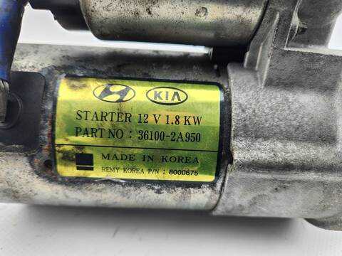Foto 3ª: Motor de Arranque Kia Sportage BUSINESS 2WD 116CV 85KW [D4FD] (2017)