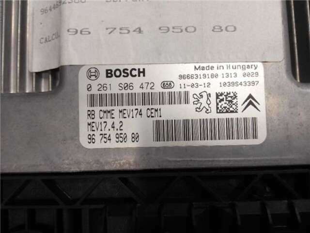 Foto 3ª: Centralita Motor ECU Peugeot 308 1.6 ACCESS [1.6 LTR. - 88 KW 16V] [5FS / EP6C]