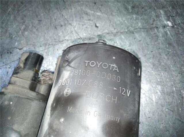 Motor de Arranque Toyota Avensis 1.8 SOL BERLINA (5-PTAS) [1.8 LTR. - 95 KW 16V CAT]