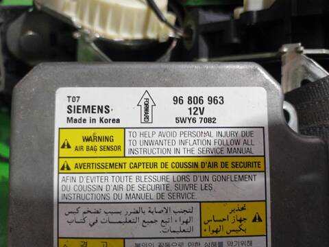 Foto 2ª: Kit Airbag Chevrolet Aveo LS 101CV [F14D4] (2006)