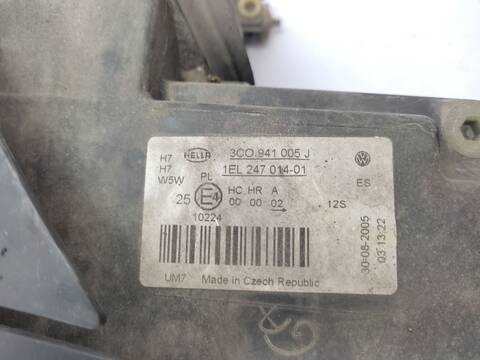 Foto 3ª: Faro Izquierdo Volkswagen Passat 2.0 TDI 16V 140CV 103KW [BKP] (2006)