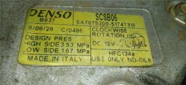Compresor Aire Acondicionado Fiat 500 1.2