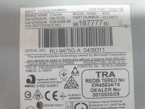 Foto 3ª: Centralita Motor ECU Peugeot Expert ECO PRO DOBLE CABINA STANDARD (1996)