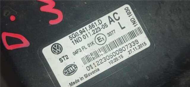 Faro Antiniebla Delantero Izquierdo Volkswagen Golf 1.6 TDI