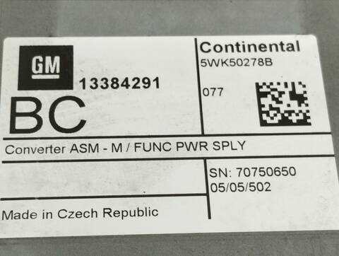 Foto 3ª: Centralita Motor ECU Opel Insignia SELECTIVE BERLINA 136CV 100KW [B16DTH] (2017)