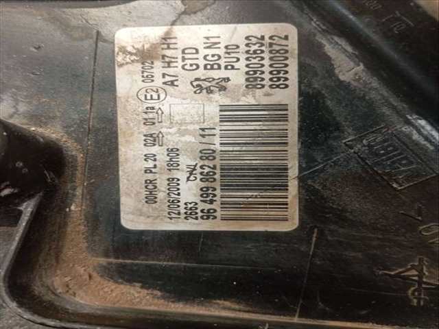 Foto 2ª: Faro Izquierdo Peugeot 207 URBAN 68CV 50KW [8HZ] (2010)