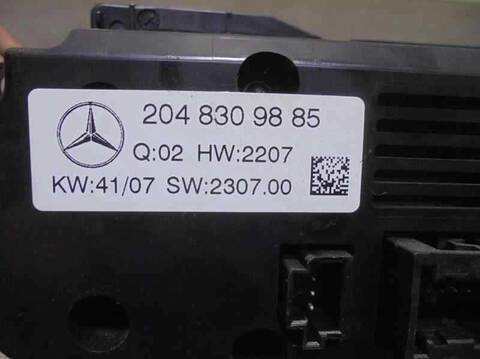 Foto 2ª: Mando Climatizador Mercedes Clase C 160 C 180 CGI BLUEEFFICIENCY 204.049) BERLINA 156CV 115KW [271952] (2008)