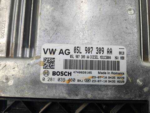 Foto 2ª: Centralita Motor ECU Volkswagen Golf LIFE 116CV 85KW [DTRD] (2023)