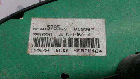 Foto 3ª: Cuadro de Instrumentos Peugeot 206 BERLINA 75CV 55KW (1998)