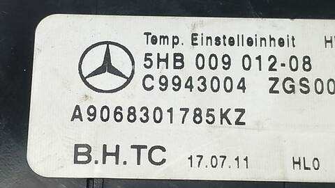 Foto 4ª: Mando Climatizador Mercedes Sprinter 310/313/316 CDI 906.131/132/133/135) 129CV 95KW CAJA ABIERTA [651955] (2011)