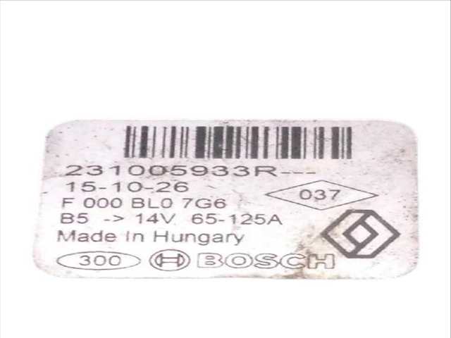 Alternador Dacia Sandero 1.5 DCI 75 - BLUE DCI 75 B8JW B8M4 B8AH B8M7 B8M6)