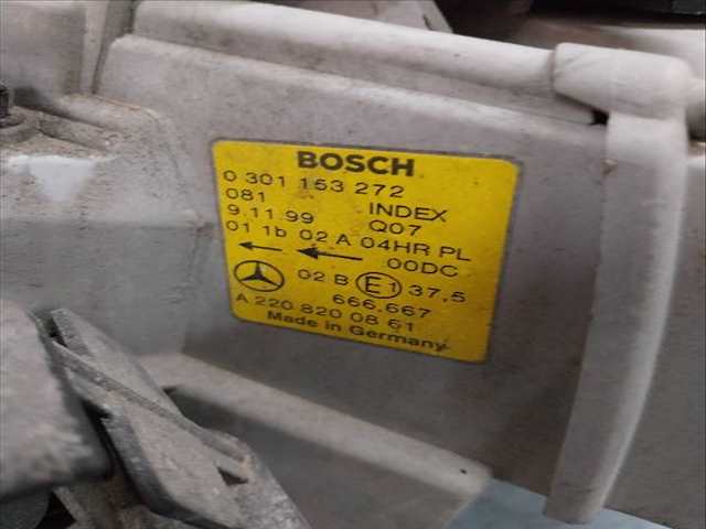 Foto 3ª: Faro Derecho Mercedes Clase S 320 3.2 G G-112944 AUTOMATICO (1999)