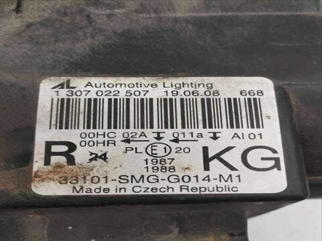 Foto 2ª: Faro Derecho Honda Civic 1.8 VTEC CAT BERLINA 140CV 103KW [R18A2] (2006)