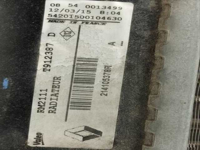 Foto 3ª: Radiador Motor Renault Megane BUSINESS BERLINA 95CV 70KW III BERLINA 5 P [K9K R8] (2015)