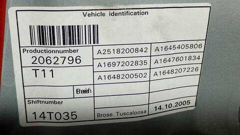 Foto 3ª: Elevalunas Eléctrico Delantero Derecho Mercedes Clase ML 320 3.0 CDI W164) 224CV 165KW 164.122) [OM642940] (2005)