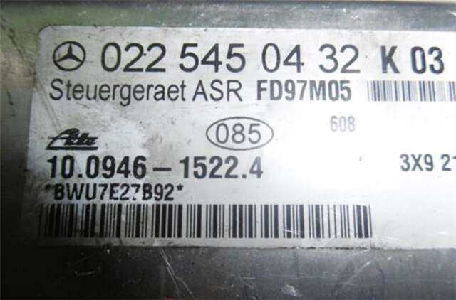 Centralita ASR Mercedes Clase SLK 230 2.3 16V COMPRESSOR CAT 197CV 145KW (BM 170) ROADSTER (170.449) (W170) M111