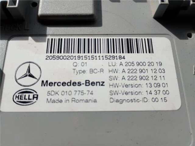 Foto 3ª: Centralita Motor ECU Mercedes Clase C 160 2.1 C 220 D (205.304) [2.1 LTR. - 125 KW CDI CAT] [651.921]