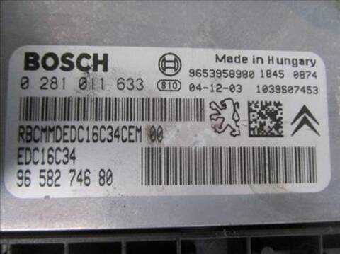 Foto 2ª: Centralita Motor ECU Peugeot 407 1.6 HDI 110 109CV 80KW [D-9HZ] (2005)
