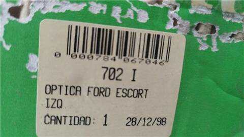 Foto 2ª: Faro Izquierdo Ford Escort TURNIER