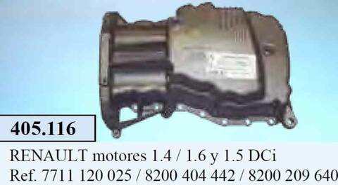 Carter Renault Clio 1.5 DCI DIESEL 64CV 47KW