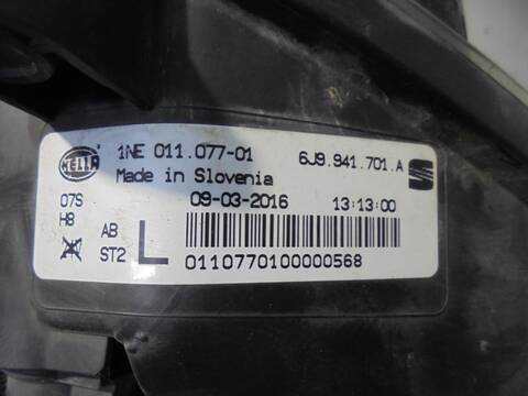 Foto 3ª: Faro Antiniebla Delantero Izquierdo Seat Leon 1.6 TDI 110CV 81KW [CXX] (2016)
