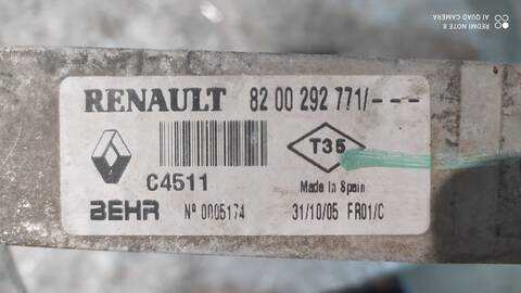 Foto 3ª: Radiador Motor Renault Laguna CONFORT DYNAMIQUE 150CV 110KW (2005)