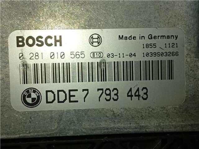 Foto 2ª: Centralita Motor ECU Bmw Serie 3 315 2.0 320 CD [2.0 LTR. - 110 KW 24V] [M47N 204 D4]