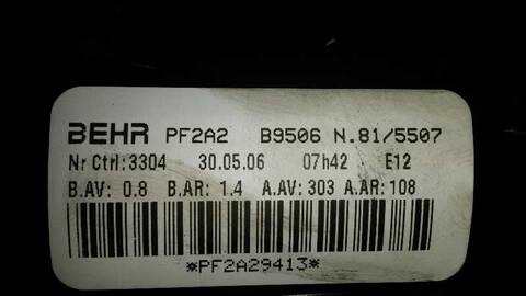 Foto 3ª: Calefacción Peugeot 307 1.6 HDI 109CV 80KW [9HZ] (2006)