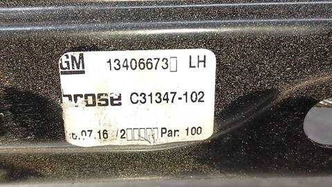 Foto 3ª: Elevalunas Eléctrico Delantero Izquierdo Opel Astra BUSINESS 110CV 81KW [B16DTE] (2017)