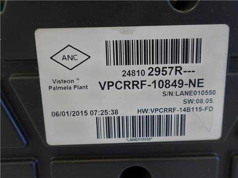 Foto 2ª: Cuadro de Instrumentos Renault Clio 1.5 AUTHENTIQUE GRANDTOUR 75CV 55KW [K9K 612] (2015)