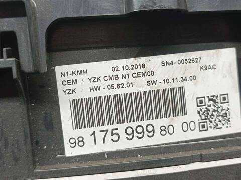 Foto 3ª: Cuadro de Instrumentos Citroen Berlingo CLUB M 99CV 73KW FURGON [BH02] (2019)