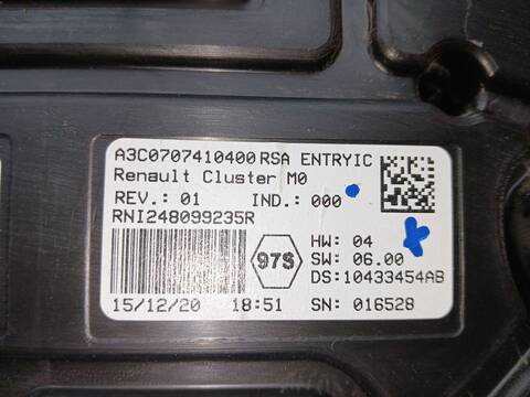 Foto 3ª: Cuadro de Instrumentos Dacia Duster 1.5 DCI 115 4X4 114CV 84KW [K9K 874] (2021)