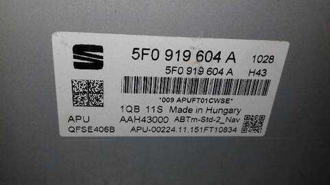 Foto 3ª: Sistema Audio Radio CD Seat Ibiza FR CRONO 105CV 77KW [CUT] (2016)