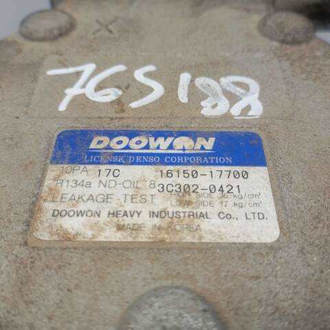 Foto 3ª: Compresor Aire Acondicionado Kia Sorento 2.5 CRDI EX 140CV 103KW [D4CB] (2003)