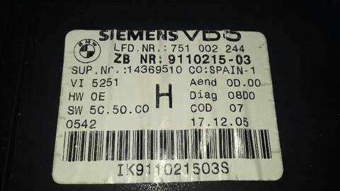 Foto 3ª: Cuadro de Instrumentos Bmw Serie 3 315 330XD BERLINA 231CV 170KW [M57306D3] (2006)