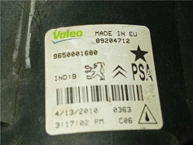 Foto 2ª: Faro Antiniebla Delantero Derecho Citroen C4 1.6 HDI [9HX (DV6ATED4)]