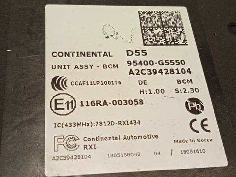 Foto 4ª: Centralita Motor ECU Kia Niro 141CV 104KW [G4LE] (2018)